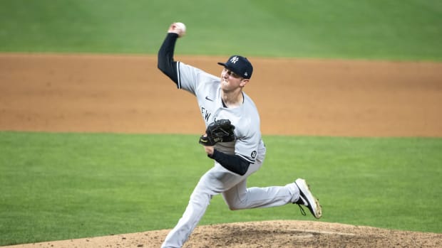 New York Yankees RP Brooks Kriske pitching